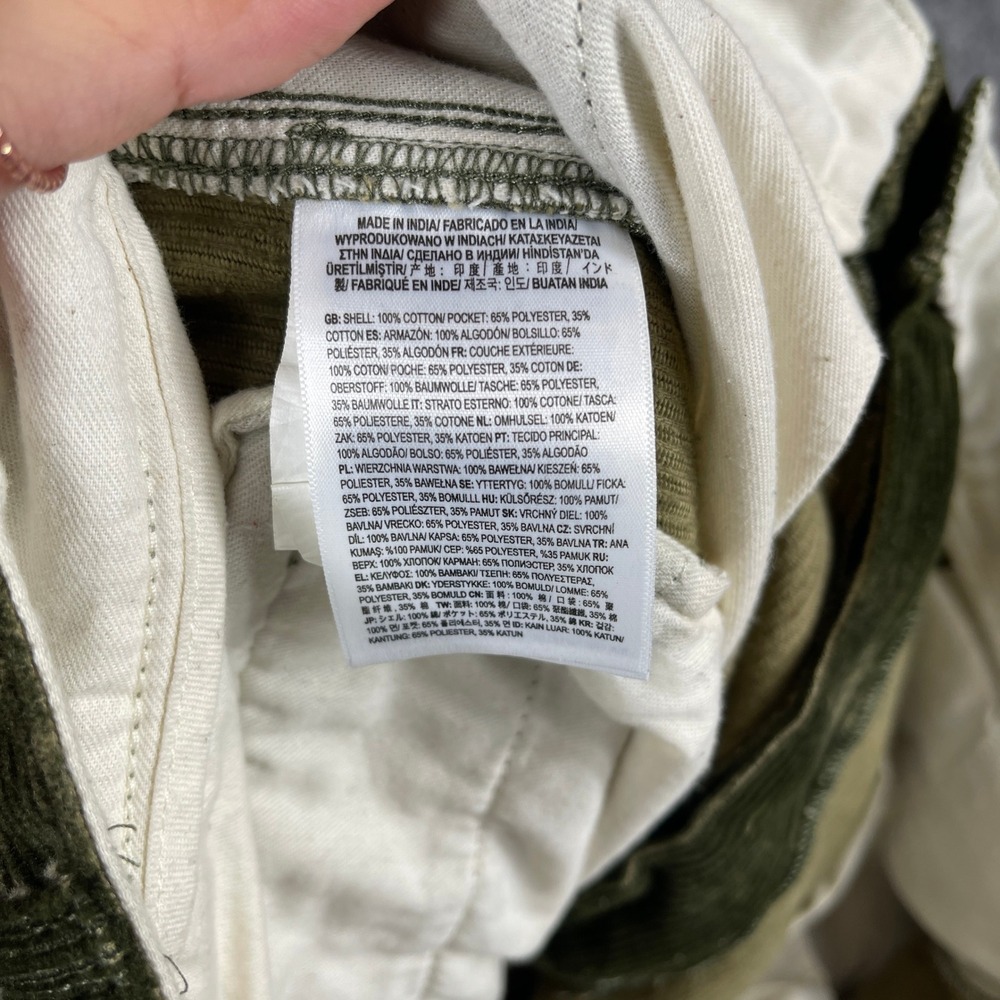 Vans Corduroy Loose Tapered Tie Dye Cargo Pants Mens 34 Olive Green - Picture 13 of 15